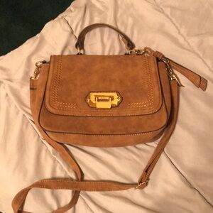 ALDO camel Suede crossbody